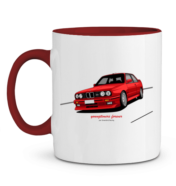 Mug BMW M3 E30 rouge - Greenbird-racing